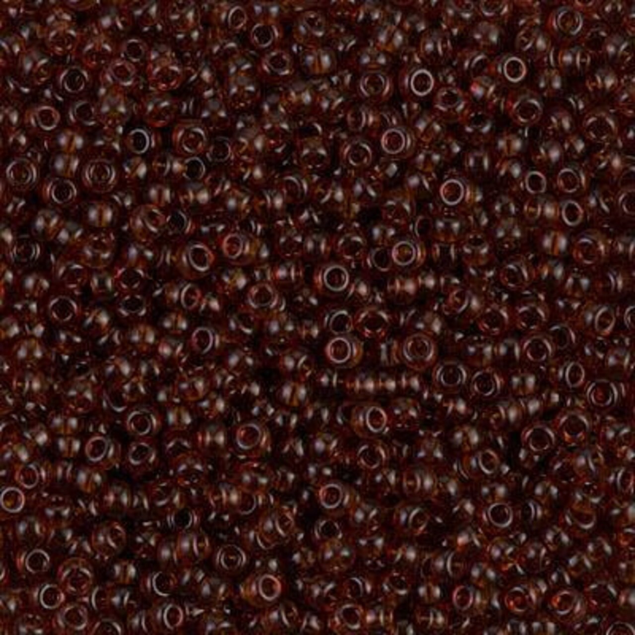 Miyuki 11 Round Seed Bead, 11-134D, Transparent Extra Dk Topaz, 13 grams